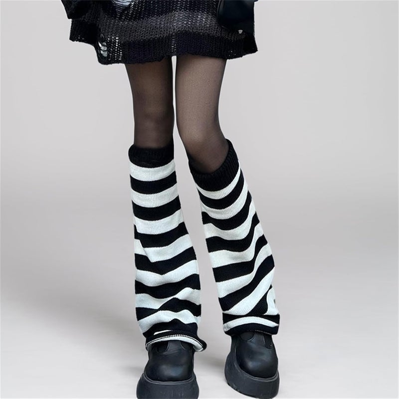 Insdark Goth Leg Warmers for Women Rave Cute Y2k Harajuku Punk Scenecore Alt Emo - Image 2